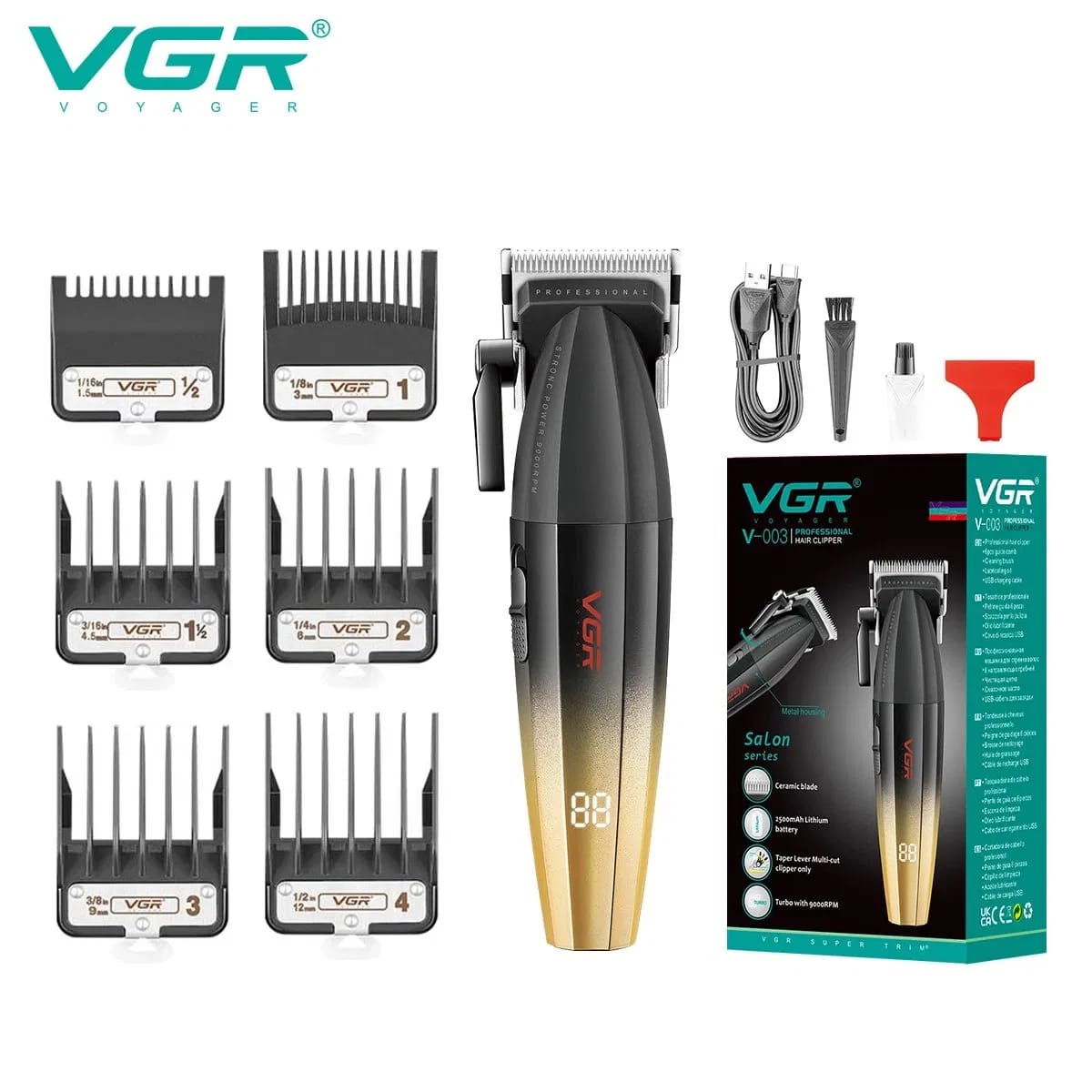 GR V-003 Professional Hair Clipper – Salon Series