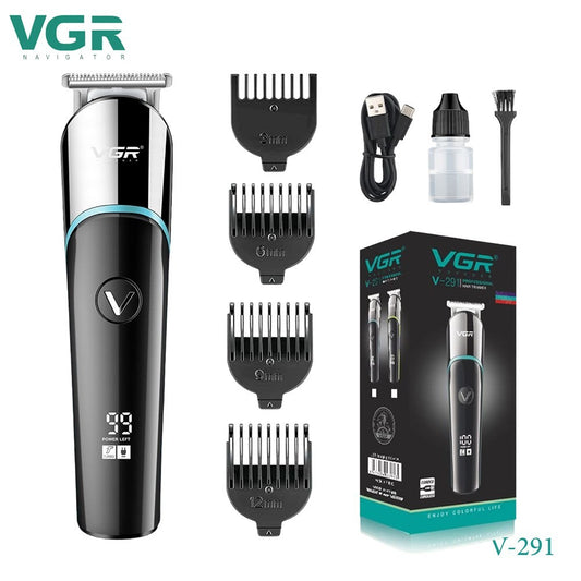 VGR V-291 Professional Hair Trimmer – Digital Display