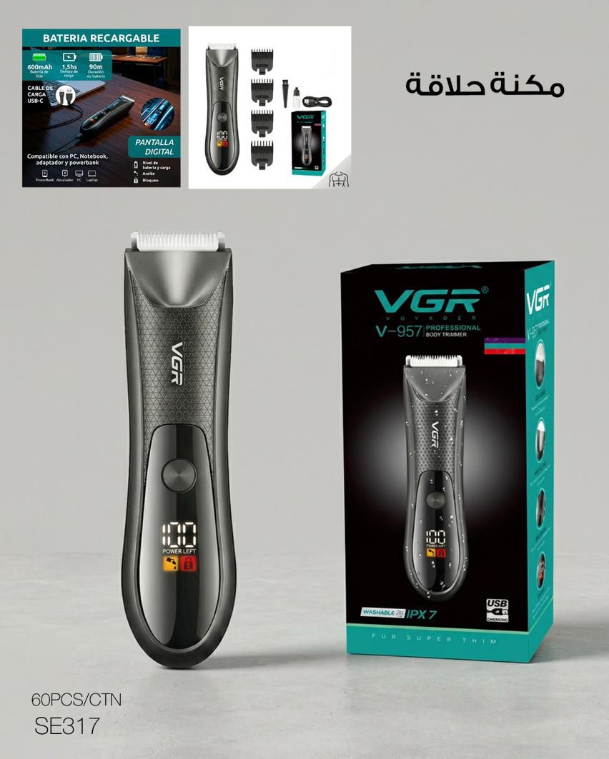 VGR Professional Hair Trimmer – Digital Display (V-987)