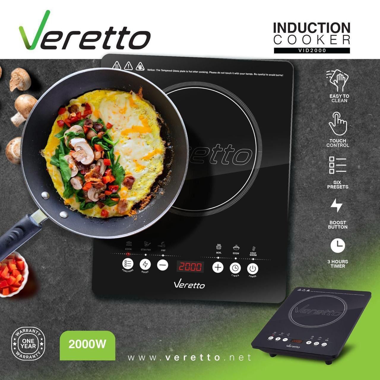 Veretto Induction Cooker – By Dorsch