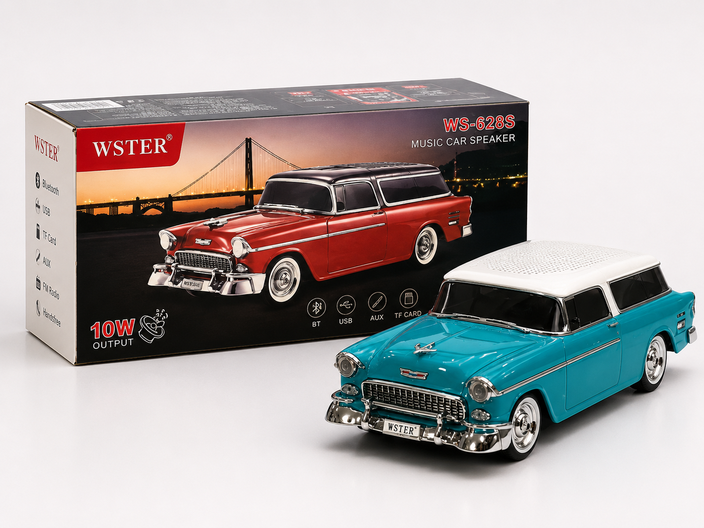 WSTER WS-628S Music Car Speaker – Classic Wagon Edition