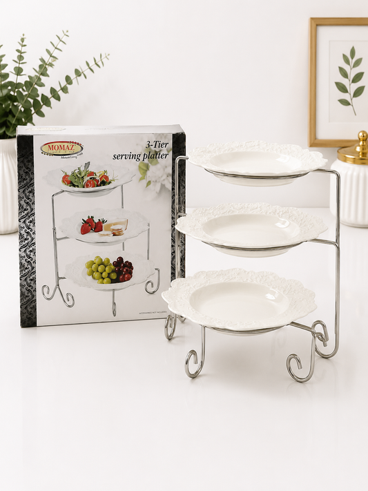 Momaz 3-Tier Serving Platter