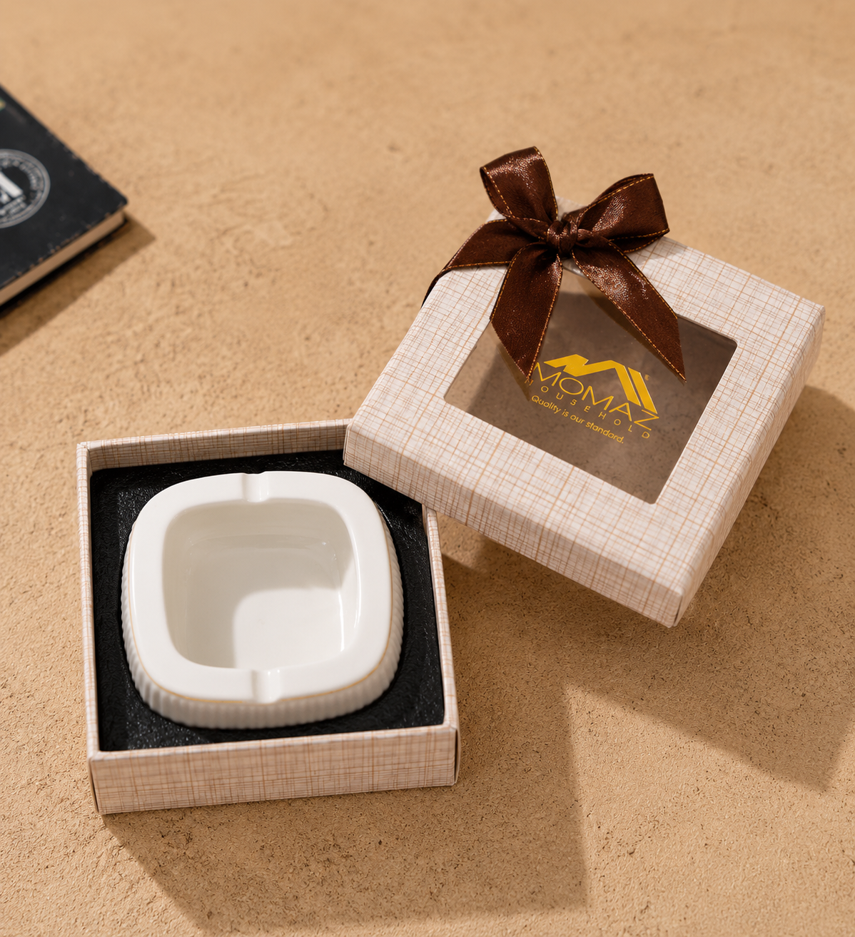 Momaz Elegant Collection Square Ashtray